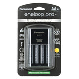 Panasonic Eneloop Pro 4-Position Charger with 4 x 2550mAh NiMH Low Self Discharge AA Batteries (K-KJ17KHCA4A)