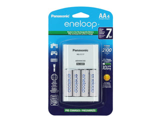 Panasonic Eneloop Universal Charger Set with 4 x AAs - Front Packaging