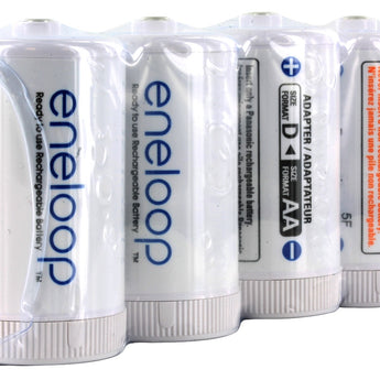 Eneloop D Cell Spacer AA Battery Converters