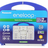 Eneloop Power Pack, 2000mAh Typical, 1500 cycle, 8xAA, 2xAAA, 2 C size adapters, 2 D size adapters, and 4-position charger