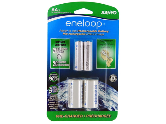 Sanyo Eneloop Rechargeable AA 1.2V 2000mAh NiMh Batteries