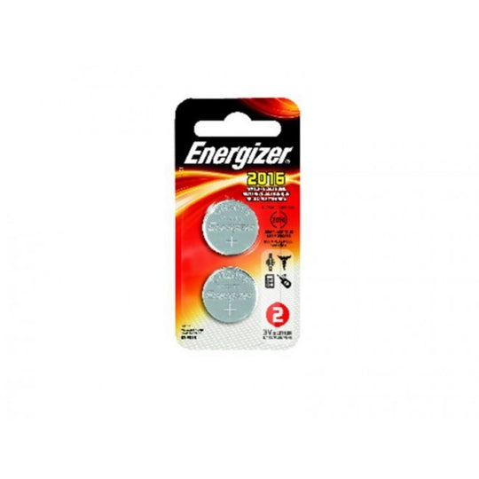 Energizer 3V 2016 Lithium Coin Cell Battery - 2 Pack Blister Thin Card (2016BP-2N)