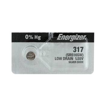 Energizer 317 SR516SW Button Cell Battery 1pc (Each)