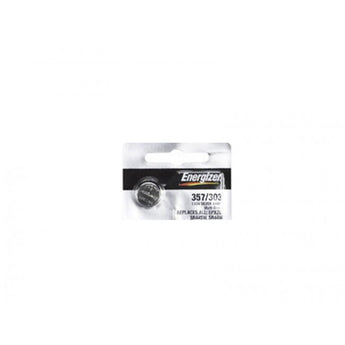 Energizer 357/303 150mAh 1.55V Silver Oxide Coin Cell Battery (D303, D357, D303/357, GS13, 228, 357, 280-62, 76A) - 1 Piece Tear Strip, Sold Individually