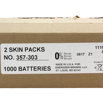 Energizer 357/303 148mAh 1.55V  Silver Oxide Coin Cell Batteries - Bulk