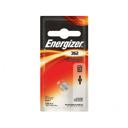 Energizer 1.5V 362 Silver Oxide Button Cell Battery - 1pc Blister Pack (362BP)