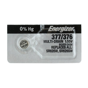 Energizer 377 376 Silver Oxide SR626W, SR626W 1pc (Each)