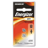 Energizer 1.5V 377 Silver Oxide Button Cell Battery - 2 Count Blister Pack - Zero Mercury (377BPZ-2)