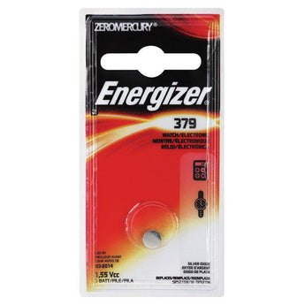 Energizer 1.5V 379  Silver Oxide Button Cell Battery - 1pc Blister Pack - Zero Mercury (379BPZ)