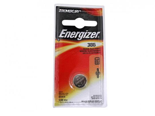 Energizer 1.5V 386 Silver Oxide Button Cell Battery - 1pc Blister Pack - Zero Mercury (386BPZ)
