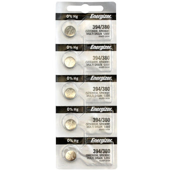 Energizer 394 Silver Oxide Watch Battery - 5 Piece Tear Strip