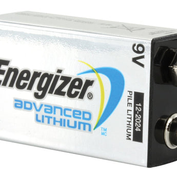 Energizer Advanced Lithium 9V Battery - Angle Shot