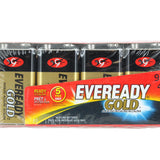 Energizer Eveready Gold A522-4 9V 1.5V Alkaline Battery with Snap Connector - 4 Count Family Pack