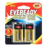 Energizer Eveready Gold A522-BP-2 9V Alkaline Battery with Snap Connector - 2 Piece Retail Card