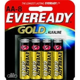 Energizer Eveready Gold A91-BP-8 AA 1.5V Alkaline Button Top Batteries - 8 Piece Retail Card