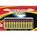 Energizer Eveready Gold A92-BP-24 AAA 1.5V Alkaline Button Top Batteries - 24 Piece Retail Card