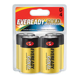 Energizer Eveready Gold A95-BP-4 D-cell 1.5V Alkaline Button Top Batteries - 4 Piece Retail Card