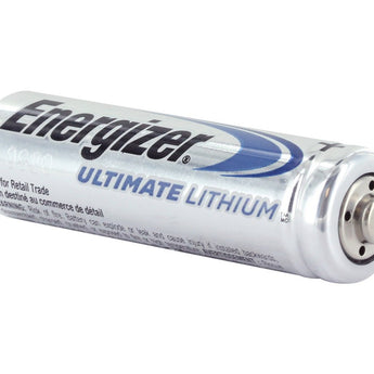 Energizer Ultimate L91 AA 3000mAh 1.5V High Energy 5A Lithium Primary (LiFeS2) Button Top Batteries - Bulk
