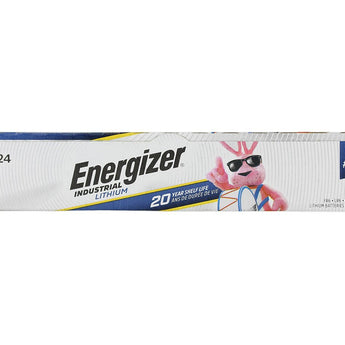 Energizer Industrial Lithium LN91 AA 3000mAh 1.5V High Energy 5A Lithium (LiFeS2) Button Top Batteries - 24 Pack