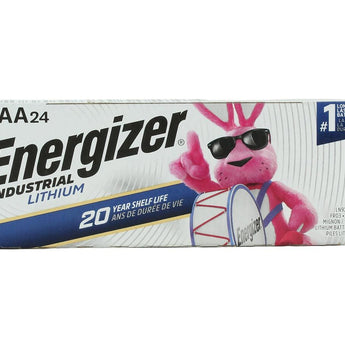 Energizer Industrial Lithium LN92 AAA 1250mAh 1.5V High Energy 1.5A Lithium (LiFeS2) Button Top Batteries - Case of 144