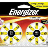 Energizer EZ Turn & Lock Size 10 91mAh 1.4V Zinc Air Hearing Aid Batteries - 16 Count Blister Pack - Mercury Free (AZ10DP-16)