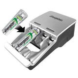 Energizer 4 Bay Value Charger for AA or AAA NiMH Batteries - Includes 4 x AA NiMH Batteries (CHVCMWB-4)