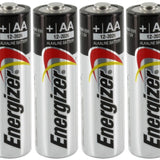 Energizer Max E91 (4SHK) AA 1.5V Alkaline Button Top Batteries - 4 Pack Shrink Wrap