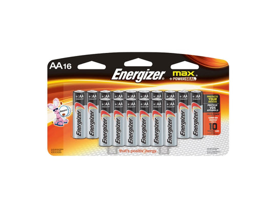 Energizer Max E91 Alkaline AA 16 Pack - Blister Pack