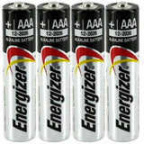Energizer Max E92 (4SHK) AAA 1.5V Alkaline Button Top Batteries - 4 Pack Shrink Wrap