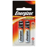 Energizer E96-BP-2 AAAA 1.5V Alkaline Button Top Battery - 2 Piece Retail Card