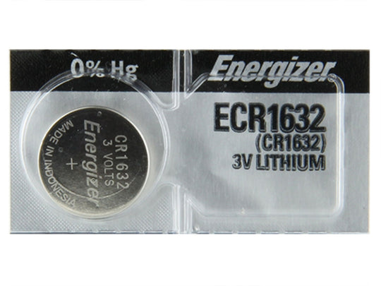 Energizer ECR1632 130mAh 3V Lithium Primary (LiMNO2) Coin Cell Battery - 1 Piece Tear Strip, Sold Individually