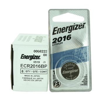 Energizer ECR2016-BP 100mAh 3V Lithium Primary (LiMNO2) Coin Cell Battery - 1 Piece Blister Pack