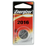 Energizer ECR2016-BP 100mAh 3V Lithium Primary (LiMNO2) Coin Cell Battery - 1 Piece Blister Pack