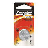 Energizer ECR2430-BP 290mAh 3V Lithium Primary (LiMNO2) Coin Cell Battery - 1 Piece Blister Pack