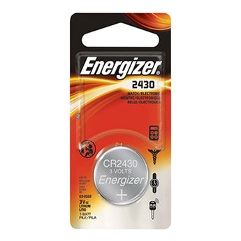 Energizer ECR2430-BP 290mAh 3V Lithium Primary (LiMNO2) Coin Cell Battery - 1 Piece Blister Pack