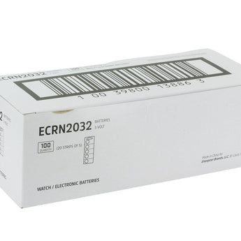Energizer Industrial ECRN2032 254mAh 3V Lithium (LiMNO2) Coin Cell Battery - Case of 100