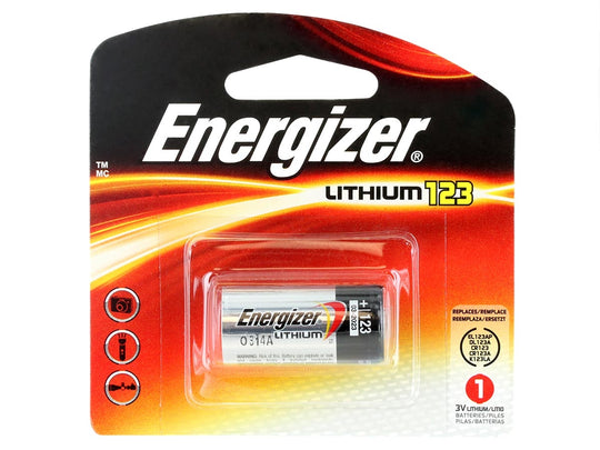 Energizer CR123A 1 Pack - Blister Pack
