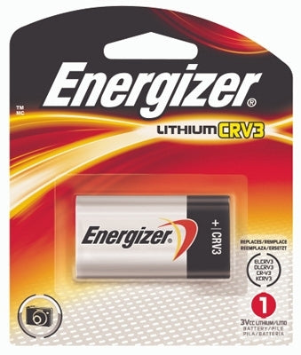 Energizer EL CRV3-BP 3000mAh 3V Lithium Primary (LiMNO2) Photo Battery - 1 Piece Retail Card