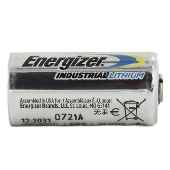 Energizer Industrial ELN123 1500mAh 3V Lithium Primary (LiMNO2) Button Top Battery - Box of 12