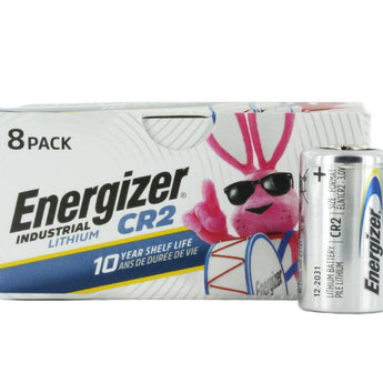 Energizer Industrial ELN1CR2 800mAh 3V Lithium Primary (LiMNO2) Button Top Battery - Box of 8
