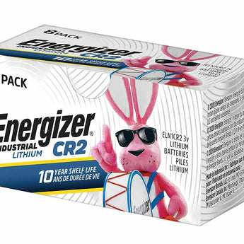 Energizer Industrial ELN1CR2 800mAh 3V Lithium Primary (LiMNO2) Button Top Battery - Box of 8