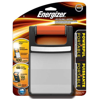 Energizer LED Folding Lantern - 400 Lumens - Includes  4 x AA Batteries - ENFFL81E