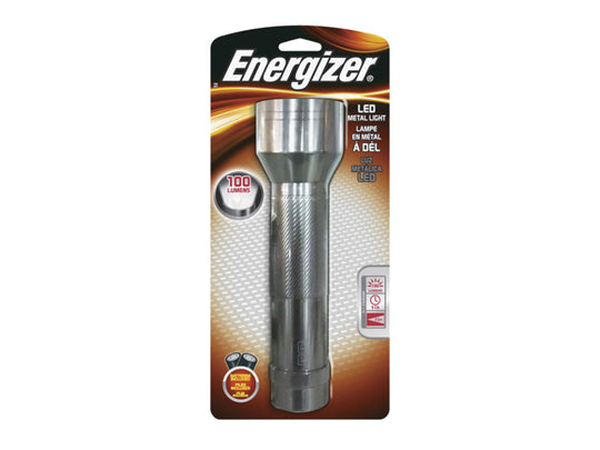 Energizer LED Metal Light - 100 Lumens - Includes 2 x D-cells - ENML2DS