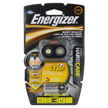 Energizer Hard Case Professional LED Magnet Headlamp - 250 Lumens - Includes 3 x AAA