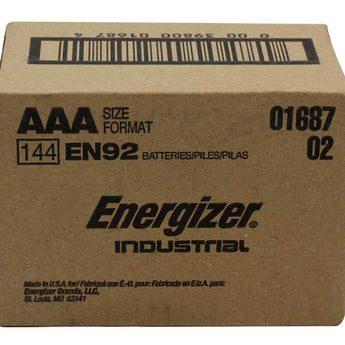 Energizer Industrial EN92 (24PK) AAA 1.5V Alkaline Button Top Batteries - Box of 24