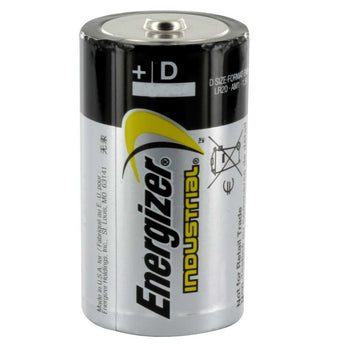 Energizer Industrial EN95 (12PK) D-cell 1.5V Alkaline Button Top Batteries - Box of 12