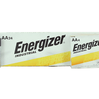 Energizer Industrial EN91 (24PK) AA 1.5V Alkaline Button Top Batteries - Box of 24