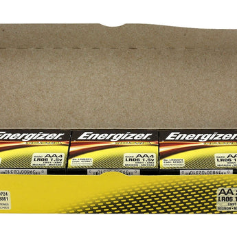 Energizer Industrial EN91 (24PK) AA 1.5V Alkaline Button Top Batteries - Box of 24