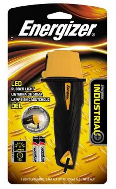 Energizer INRUB22EH  - Industrial Small Rubber LED Flashlight - Uses ### x AAA Batteries