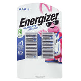 Energizer Ultimate L92 AAA 1250mAh 1.5V High Energy 1.5A Lithium (LiFeS2) Button Top Batteries - 18 Pack Retail Card